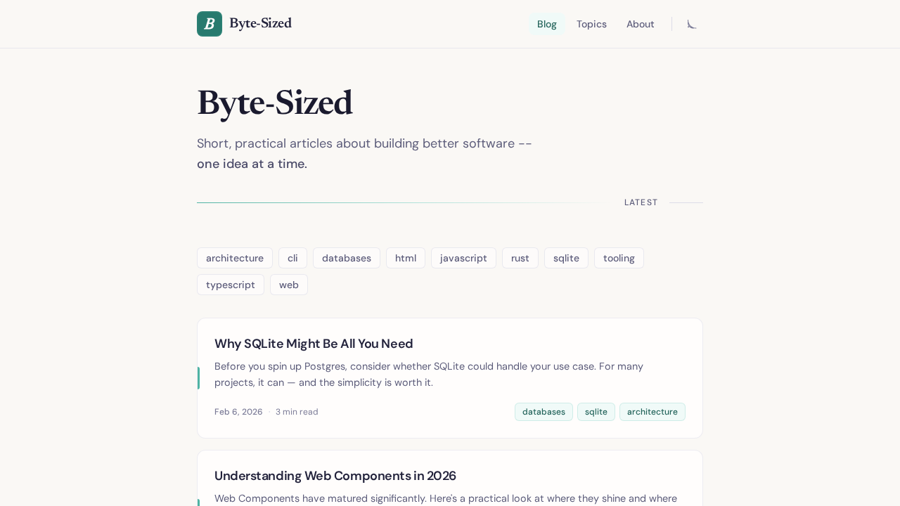 Byte-Sized screenshot